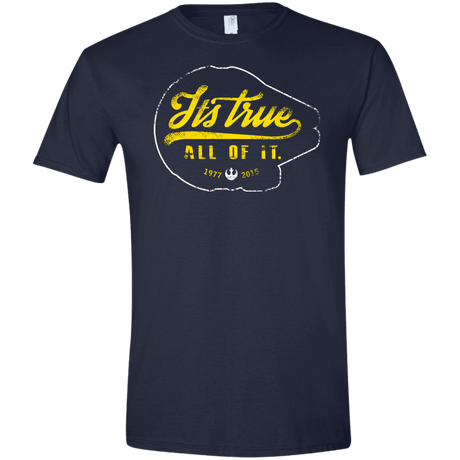 T-Shirts Navy / X-Small Its True Men's Semi-Fitted Softstyle
