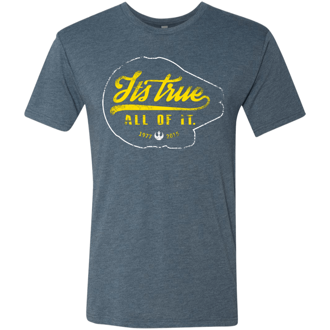 T-Shirts Indigo / S Its True Men's Triblend T-Shirt