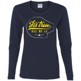 T-Shirts Navy / S Its True Women's Long Sleeve T-Shirt