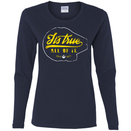 T-Shirts Navy / S Its True Women's Long Sleeve T-Shirt