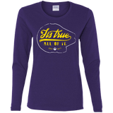 T-Shirts Purple / S Its True Women's Long Sleeve T-Shirt