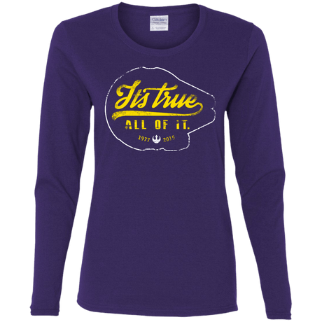 T-Shirts Purple / S Its True Women's Long Sleeve T-Shirt