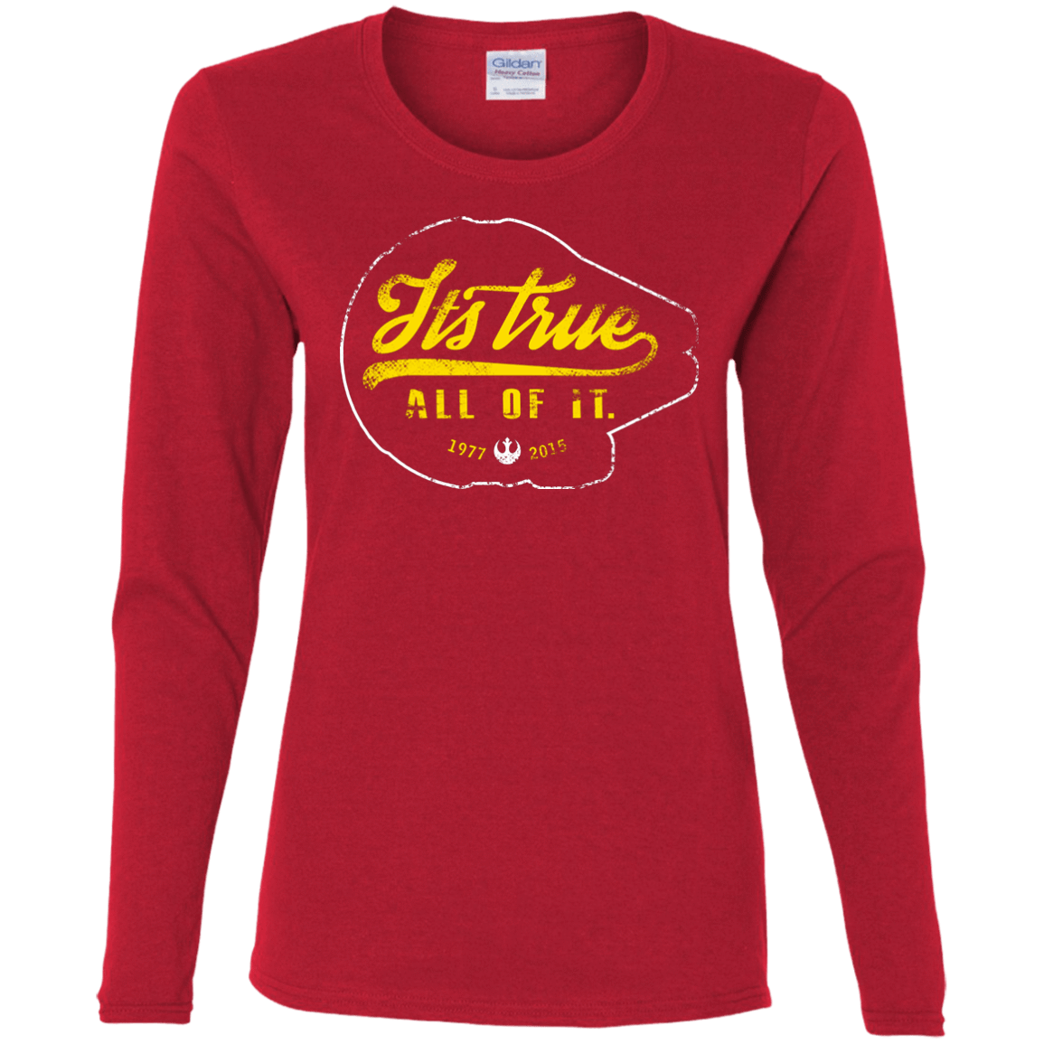 T-Shirts Red / S Its True Women's Long Sleeve T-Shirt