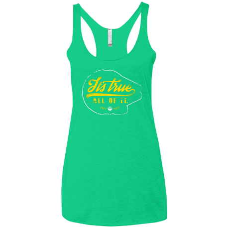 T-Shirts Envy / X-Small Its True Women's Triblend Racerback Tank