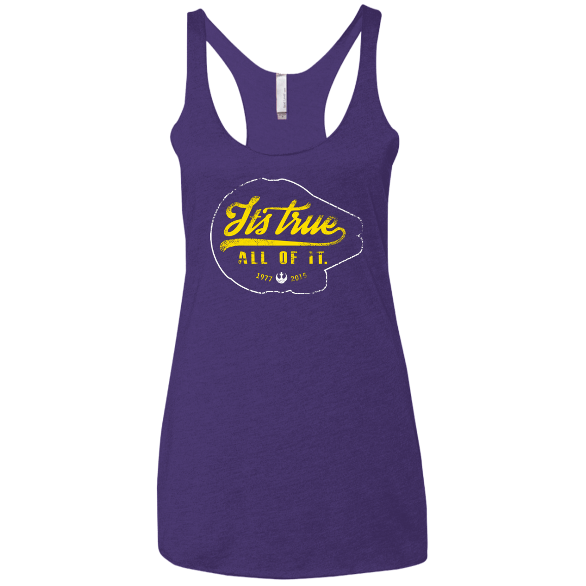 T-Shirts Purple Rush / X-Small Its True Women's Triblend Racerback Tank