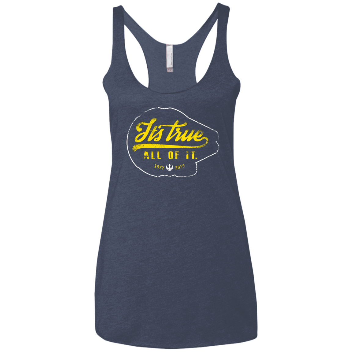 T-Shirts Vintage Navy / X-Small Its True Women's Triblend Racerback Tank
