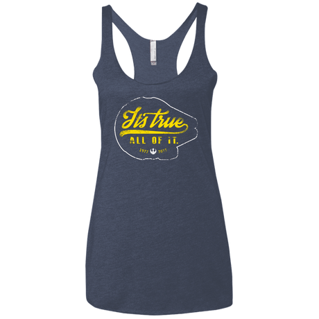 T-Shirts Vintage Navy / X-Small Its True Women's Triblend Racerback Tank