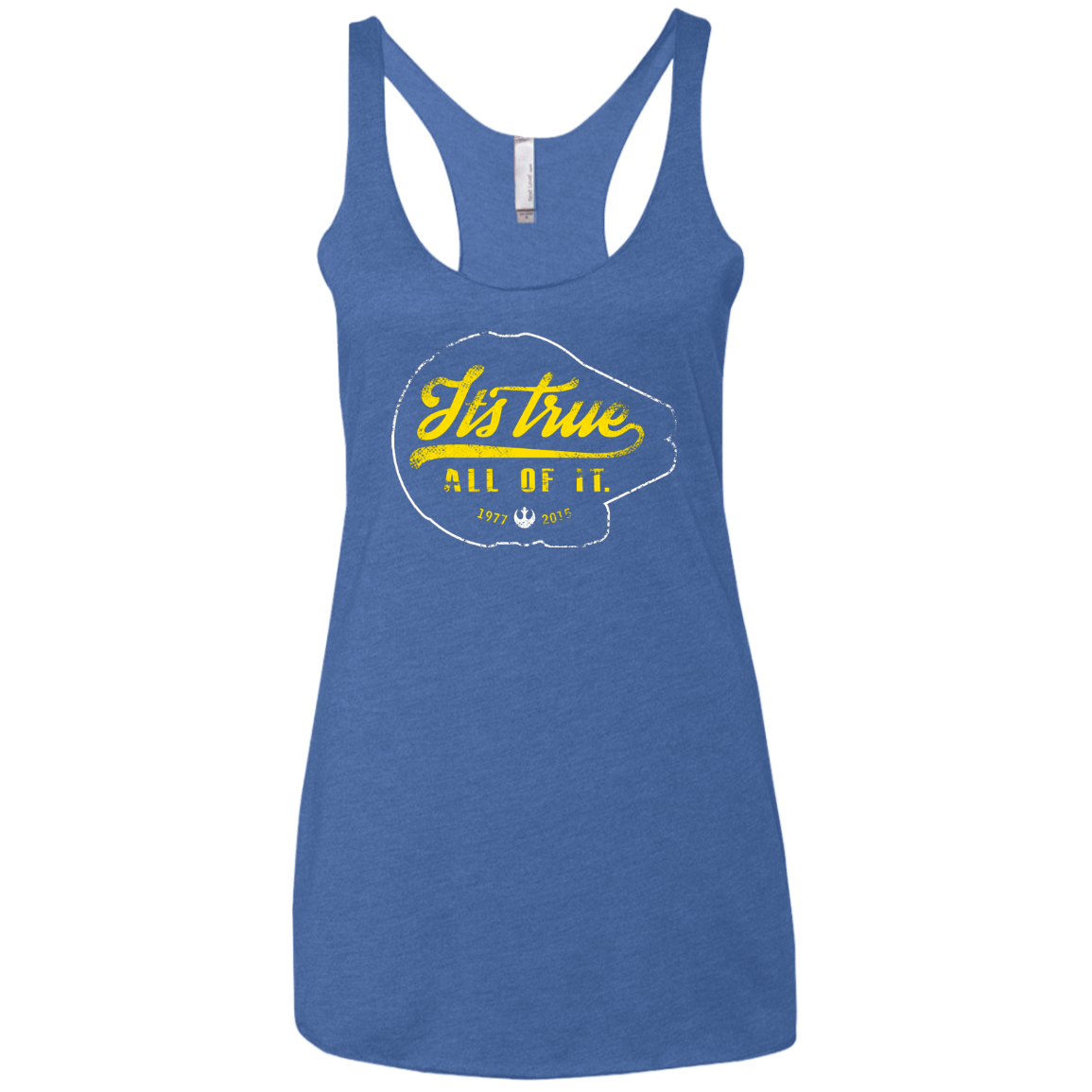 T-Shirts Vintage Royal / X-Small Its True Women's Triblend Racerback Tank