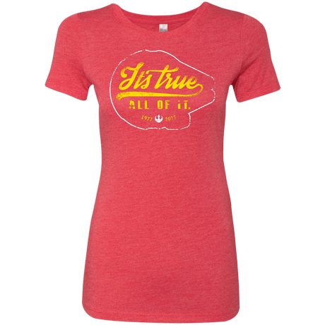 T-Shirts Vintage Red / S Its True Women's Triblend T-Shirt