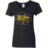 T-Shirts Black / S Its True Women's V-Neck T-Shirt