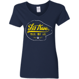 T-Shirts Navy / S Its True Women's V-Neck T-Shirt