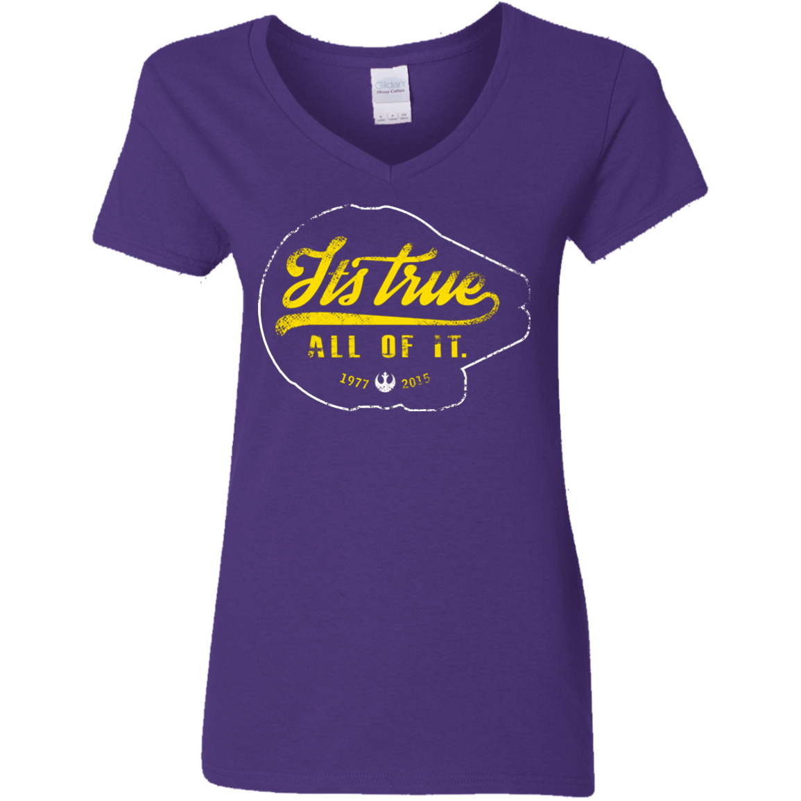 T-Shirts Purple / S Its True Women's V-Neck T-Shirt