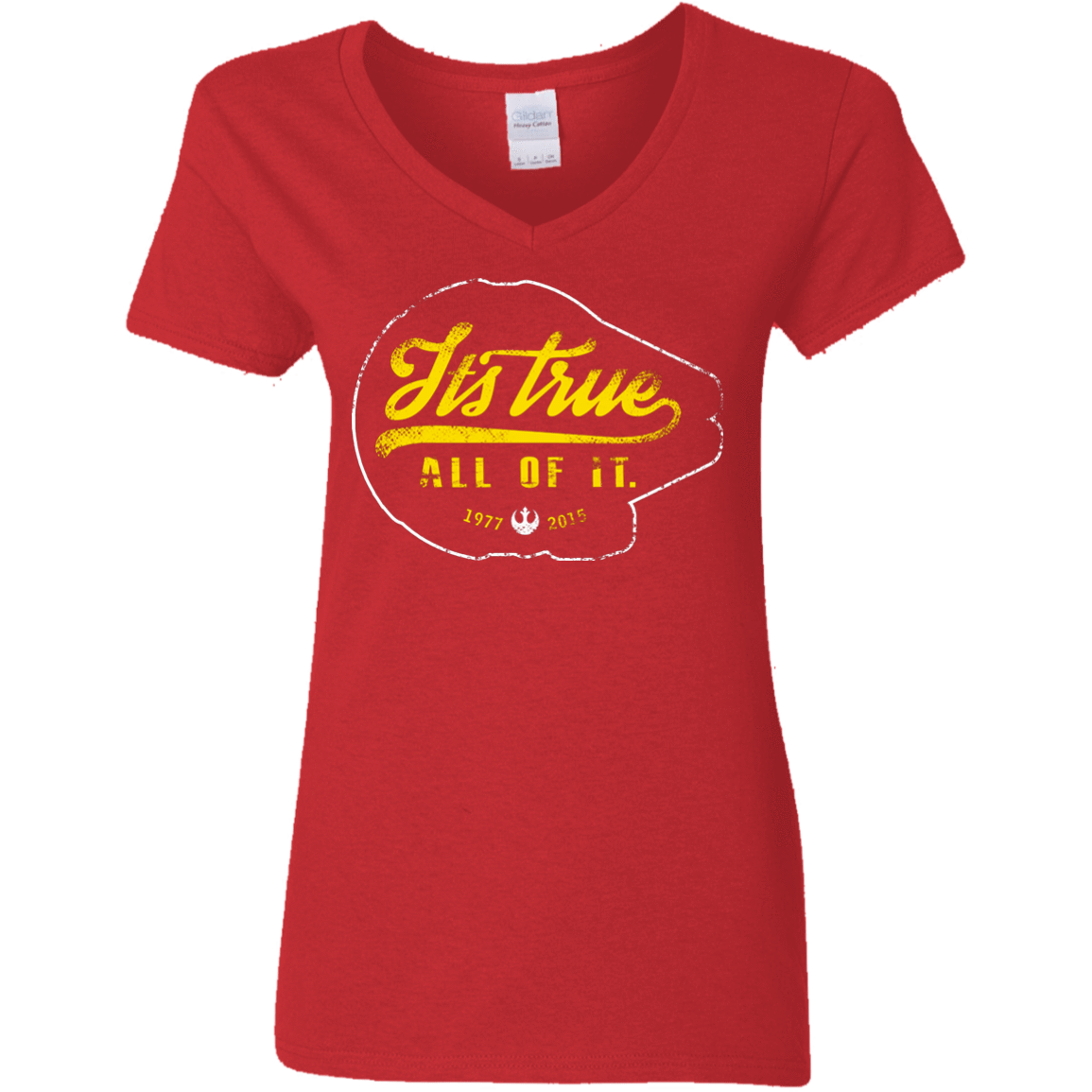 T-Shirts Red / S Its True Women's V-Neck T-Shirt