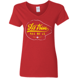 T-Shirts Red / S Its True Women's V-Neck T-Shirt