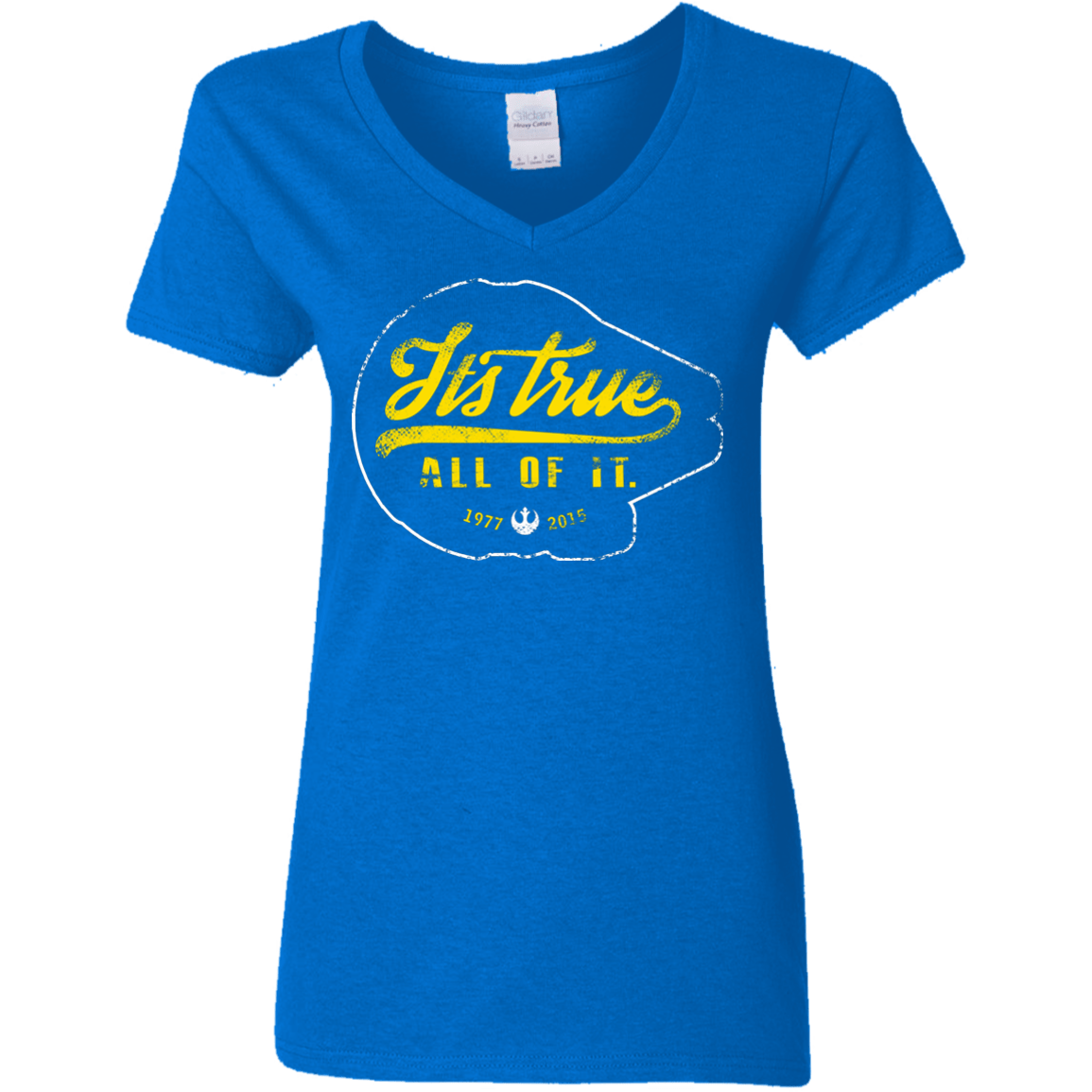 T-Shirts Royal / S Its True Women's V-Neck T-Shirt