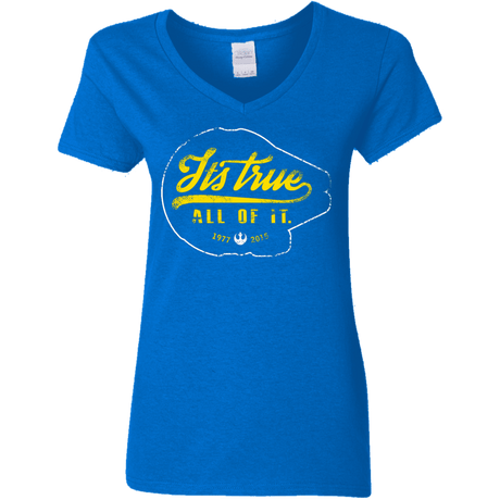 T-Shirts Royal / S Its True Women's V-Neck T-Shirt