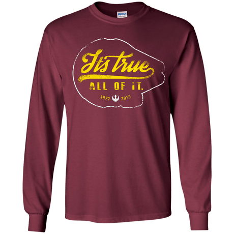 T-Shirts Maroon / YS Its True Youth Long Sleeve T-Shirt