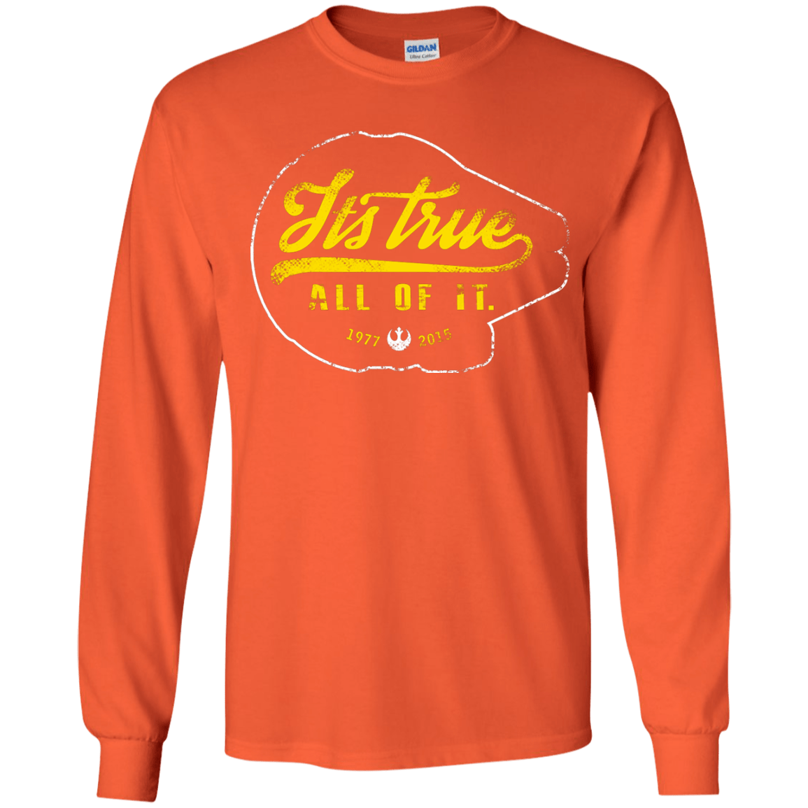 T-Shirts Orange / YS Its True Youth Long Sleeve T-Shirt