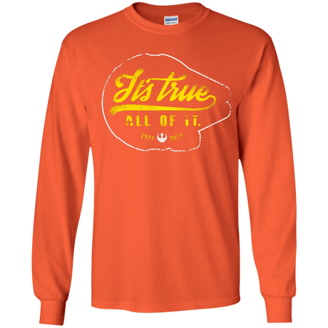 T-Shirts Orange / YS Its True Youth Long Sleeve T-Shirt