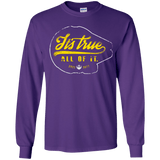 T-Shirts Purple / YS Its True Youth Long Sleeve T-Shirt