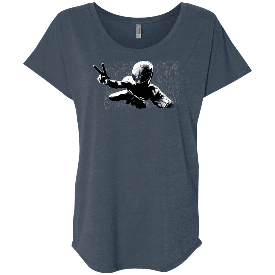 T-Shirts Indigo / X-Small Its Yourz Triblend Dolman Sleeve