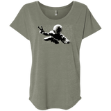 T-Shirts Venetian Grey / X-Small Its Yourz Triblend Dolman Sleeve