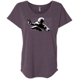 T-Shirts Vintage Purple / X-Small Its Yourz Triblend Dolman Sleeve