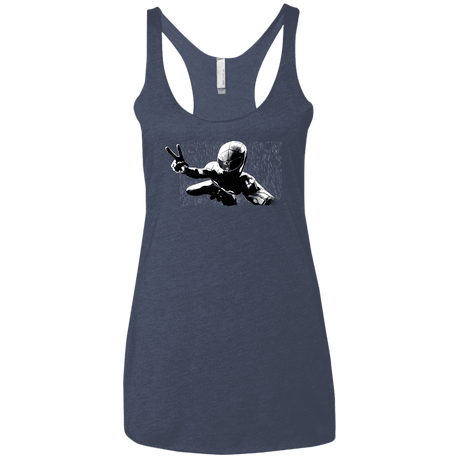 T-Shirts Vintage Navy / X-Small Its Yourz Women's Triblend Racerback Tank