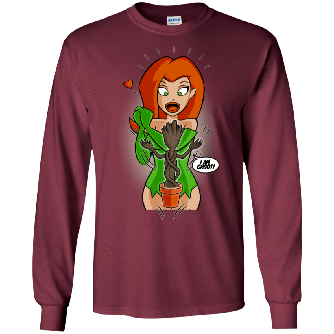 T-Shirts Maroon / S Ivy&Groot Men's Long Sleeve T-Shirt