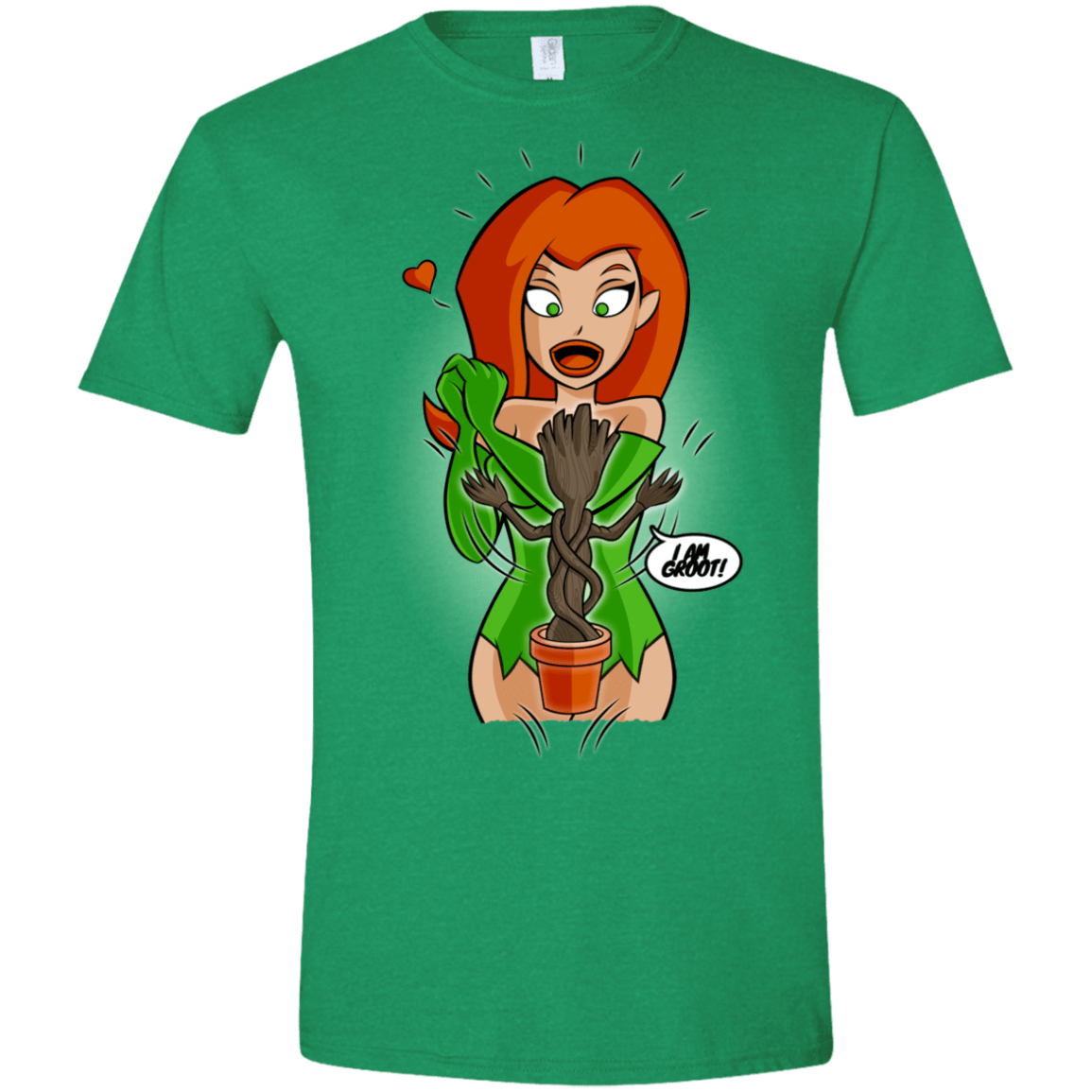 T-Shirts Heather Irish Green / S Ivy&Groot Men's Semi-Fitted Softstyle