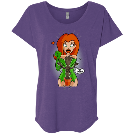 T-Shirts Purple Rush / X-Small Ivy&Groot Triblend Dolman Sleeve