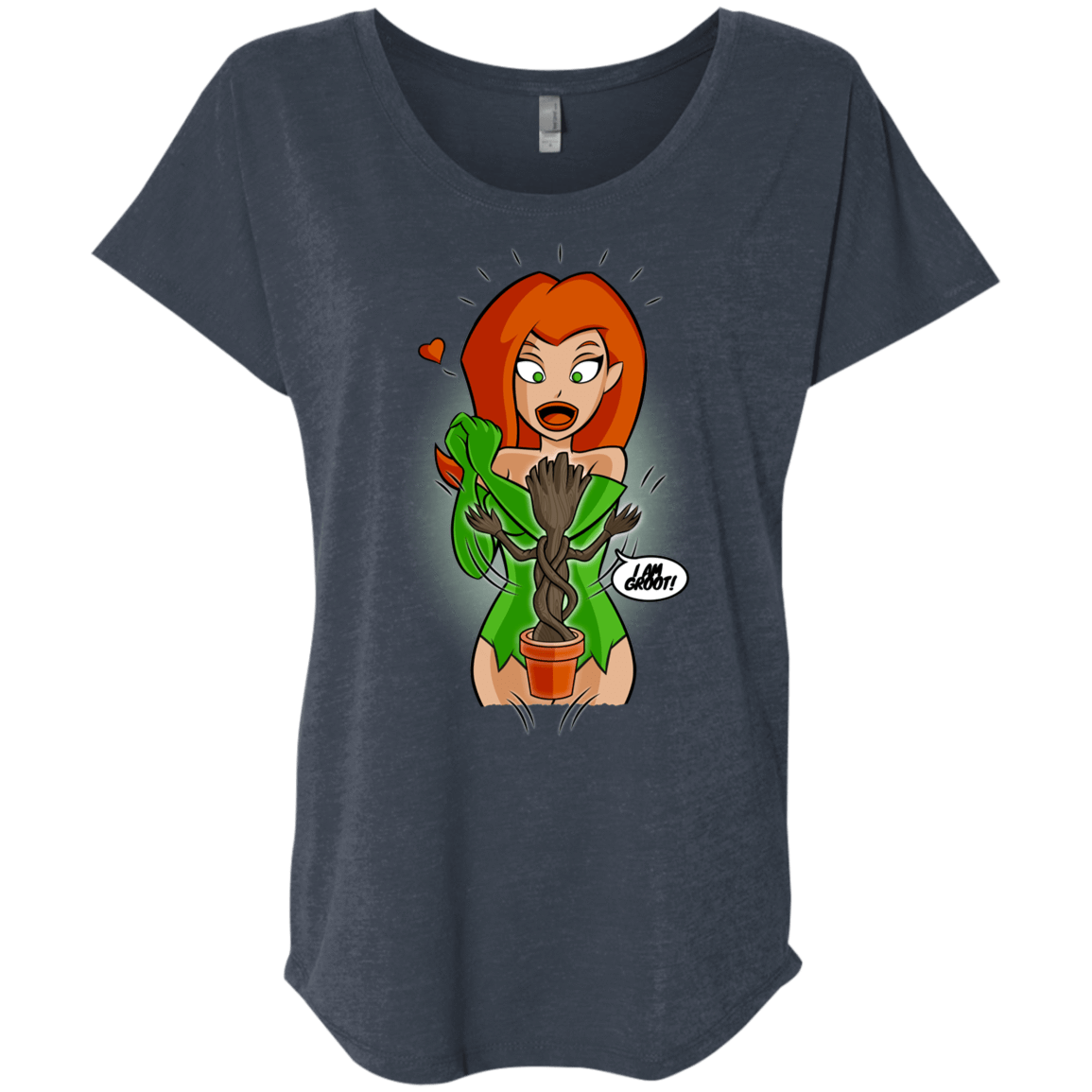 T-Shirts Vintage Navy / X-Small Ivy&Groot Triblend Dolman Sleeve