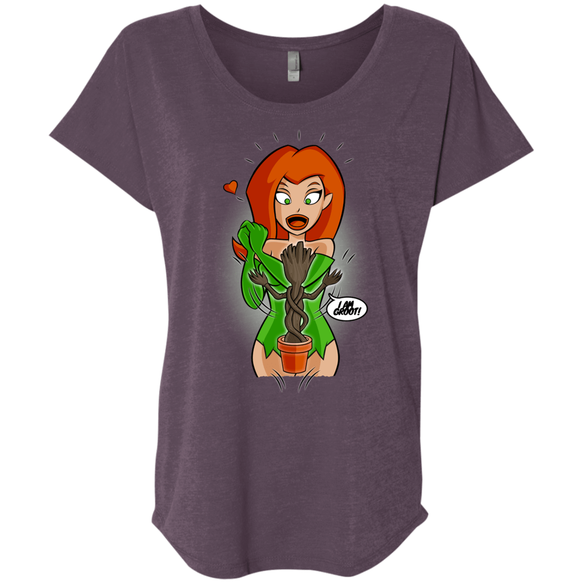 T-Shirts Vintage Purple / X-Small Ivy&Groot Triblend Dolman Sleeve