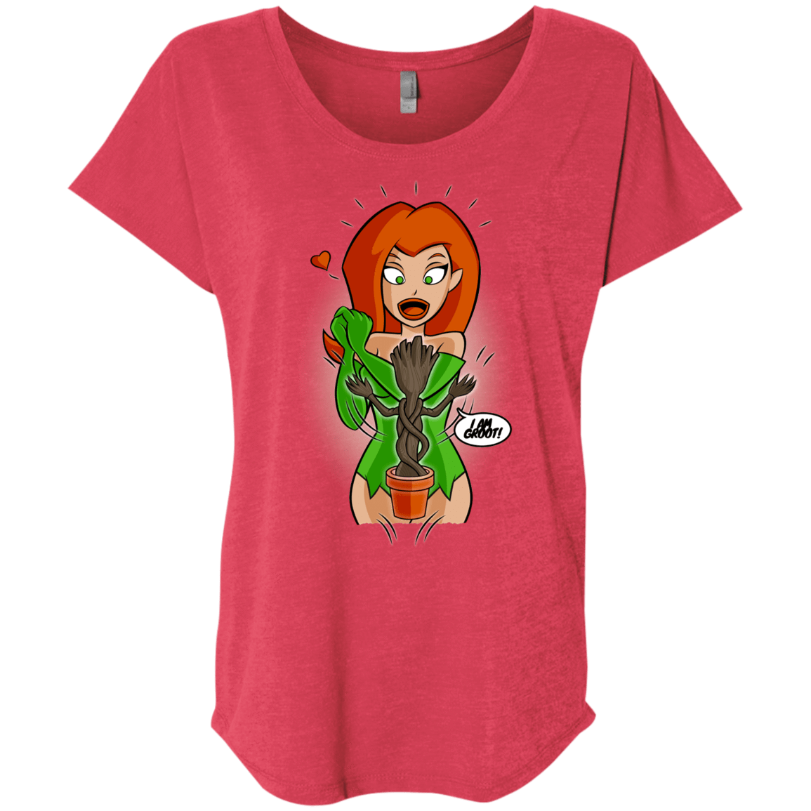 T-Shirts Vintage Red / X-Small Ivy&Groot Triblend Dolman Sleeve