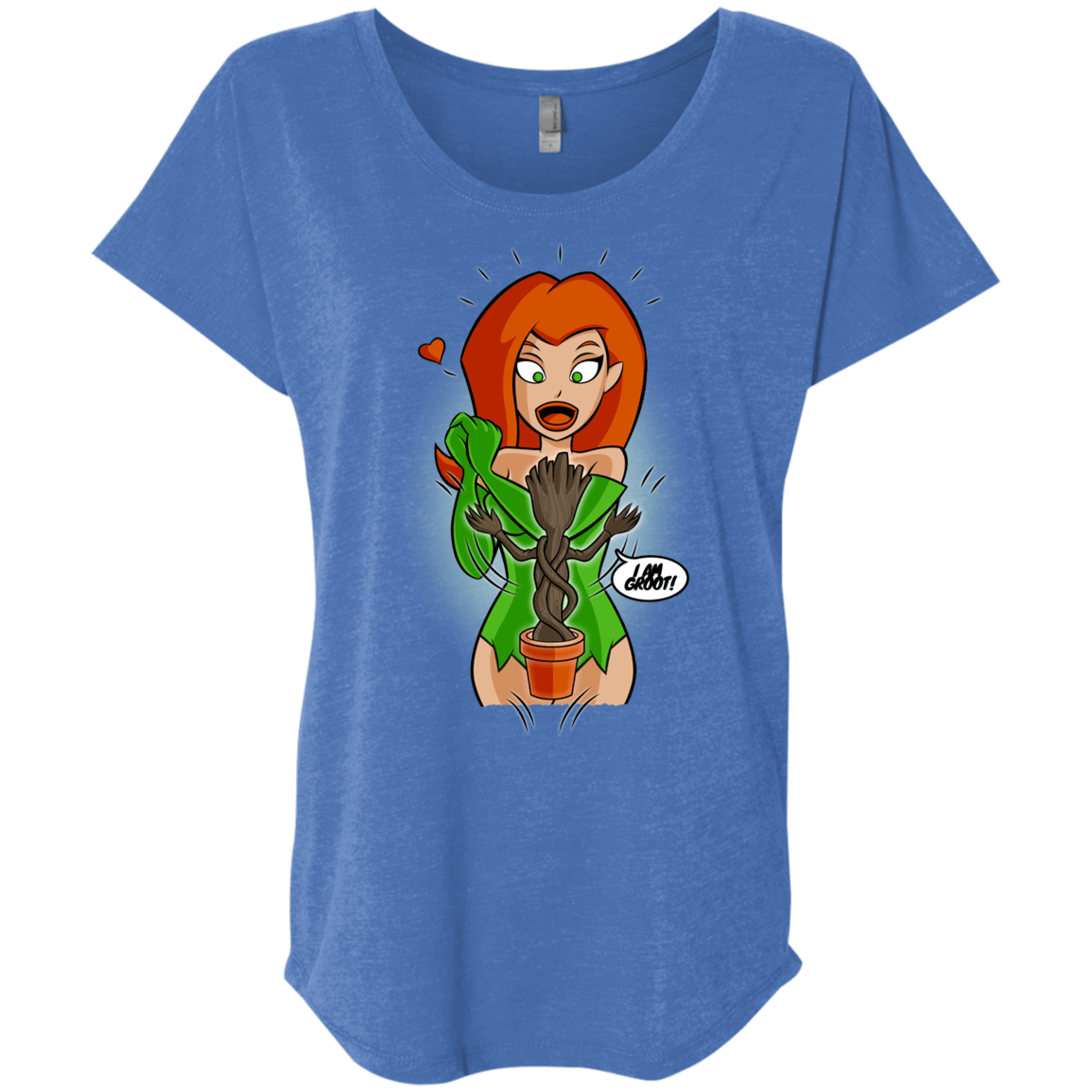 T-Shirts Vintage Royal / X-Small Ivy&Groot Triblend Dolman Sleeve