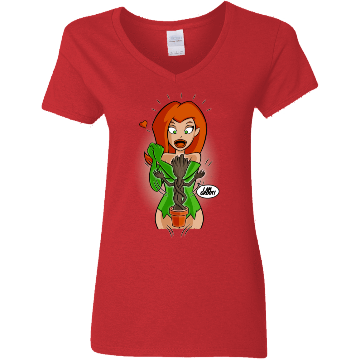 T-Shirts Red / S Ivy&Groot Women's V-Neck T-Shirt