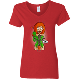 T-Shirts Red / S Ivy&Groot Women's V-Neck T-Shirt