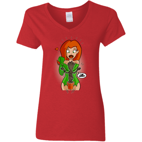 T-Shirts Red / S Ivy&Groot Women's V-Neck T-Shirt