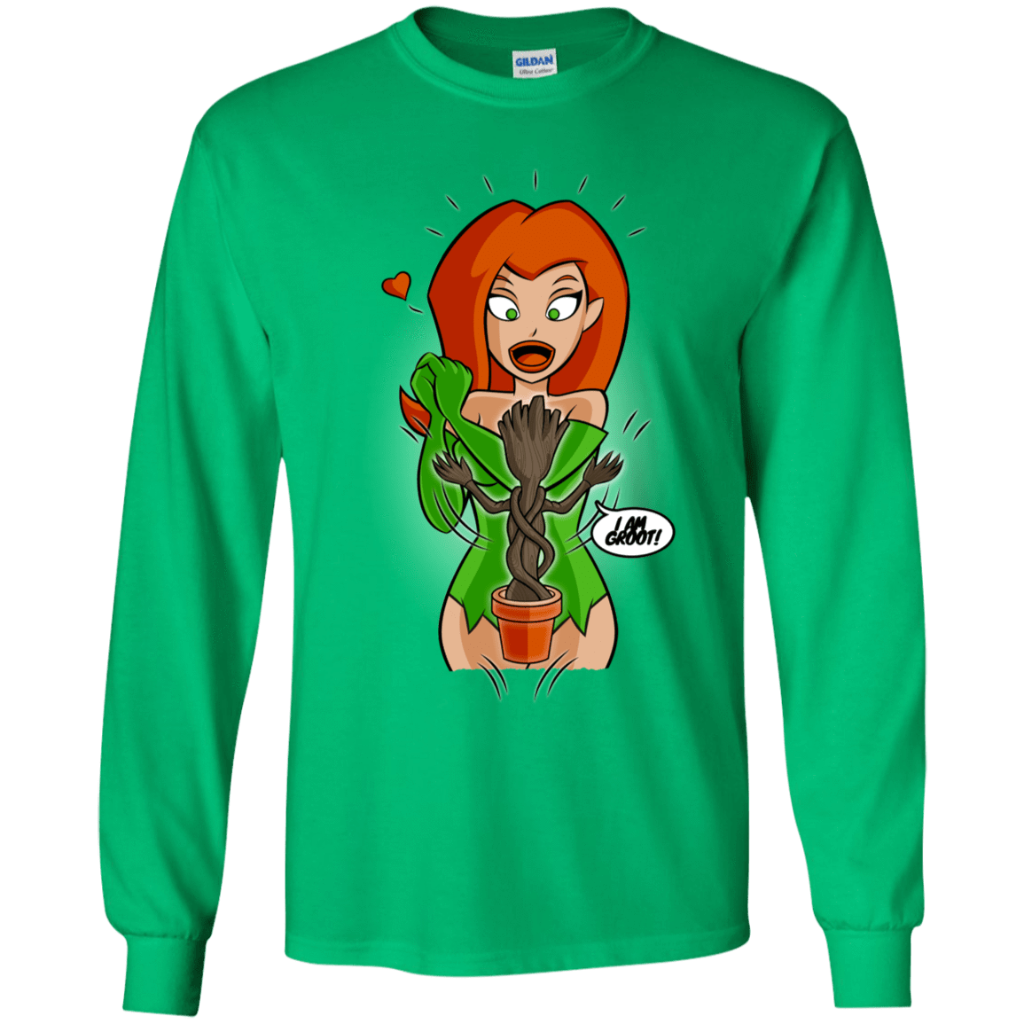 T-Shirts Irish Green / YS Ivy&Groot Youth Long Sleeve T-Shirt