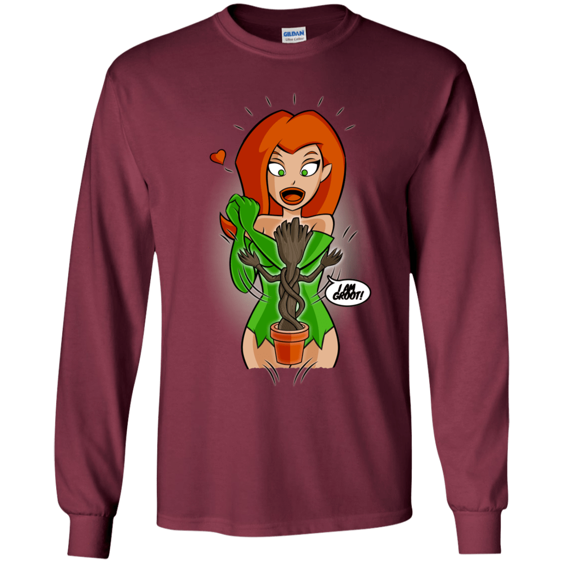 T-Shirts Maroon / YS Ivy&Groot Youth Long Sleeve T-Shirt