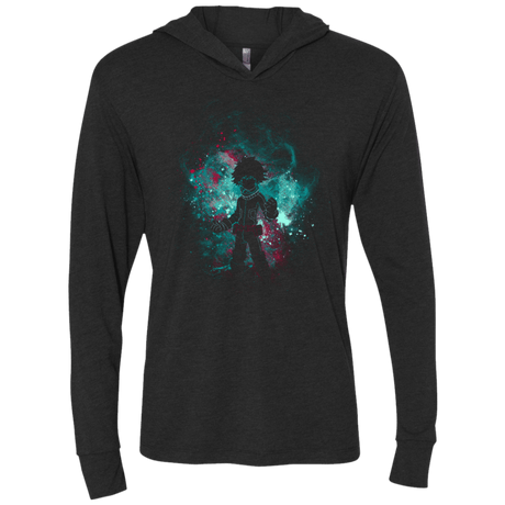 T-Shirts Vintage Black / X-Small IZUKU ART Triblend Long Sleeve Hoodie Tee