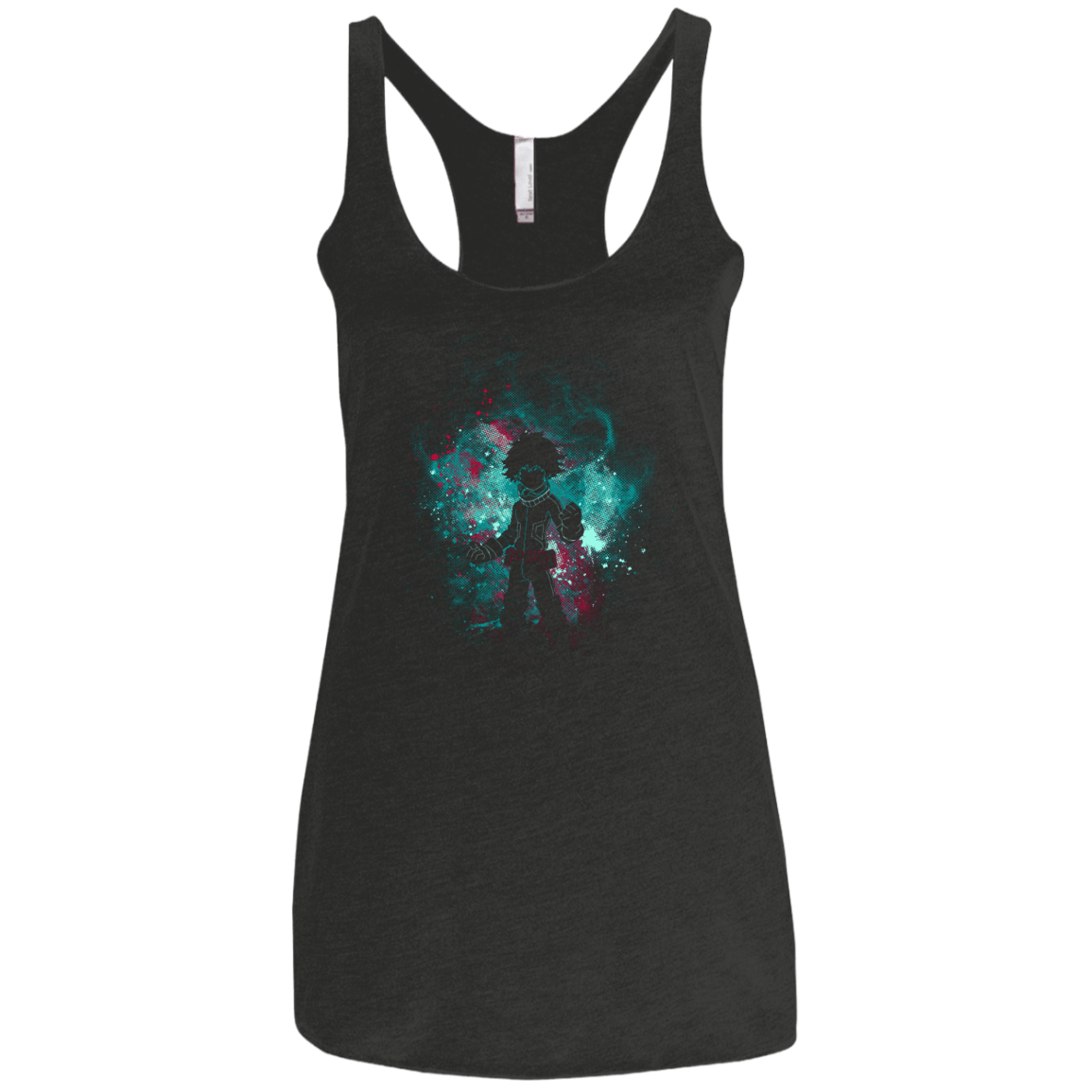 T-Shirts Vintage Black / X-Small IZUKU ART Women's Triblend Racerback Tank