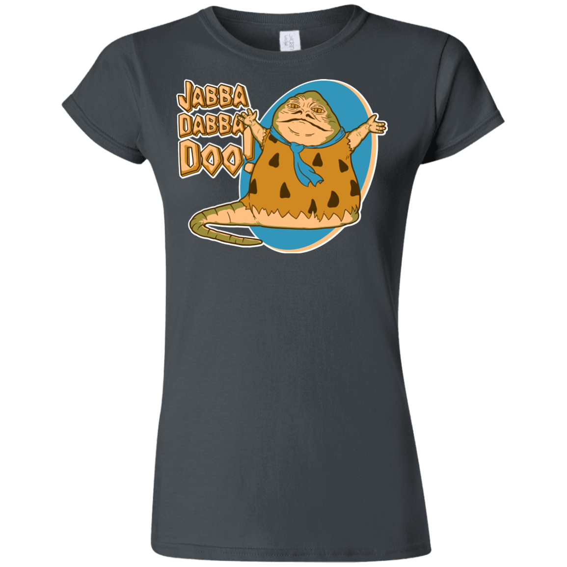 T-Shirts Charcoal / S Jabba Dabba Doo Junior Slimmer-Fit T-Shirt