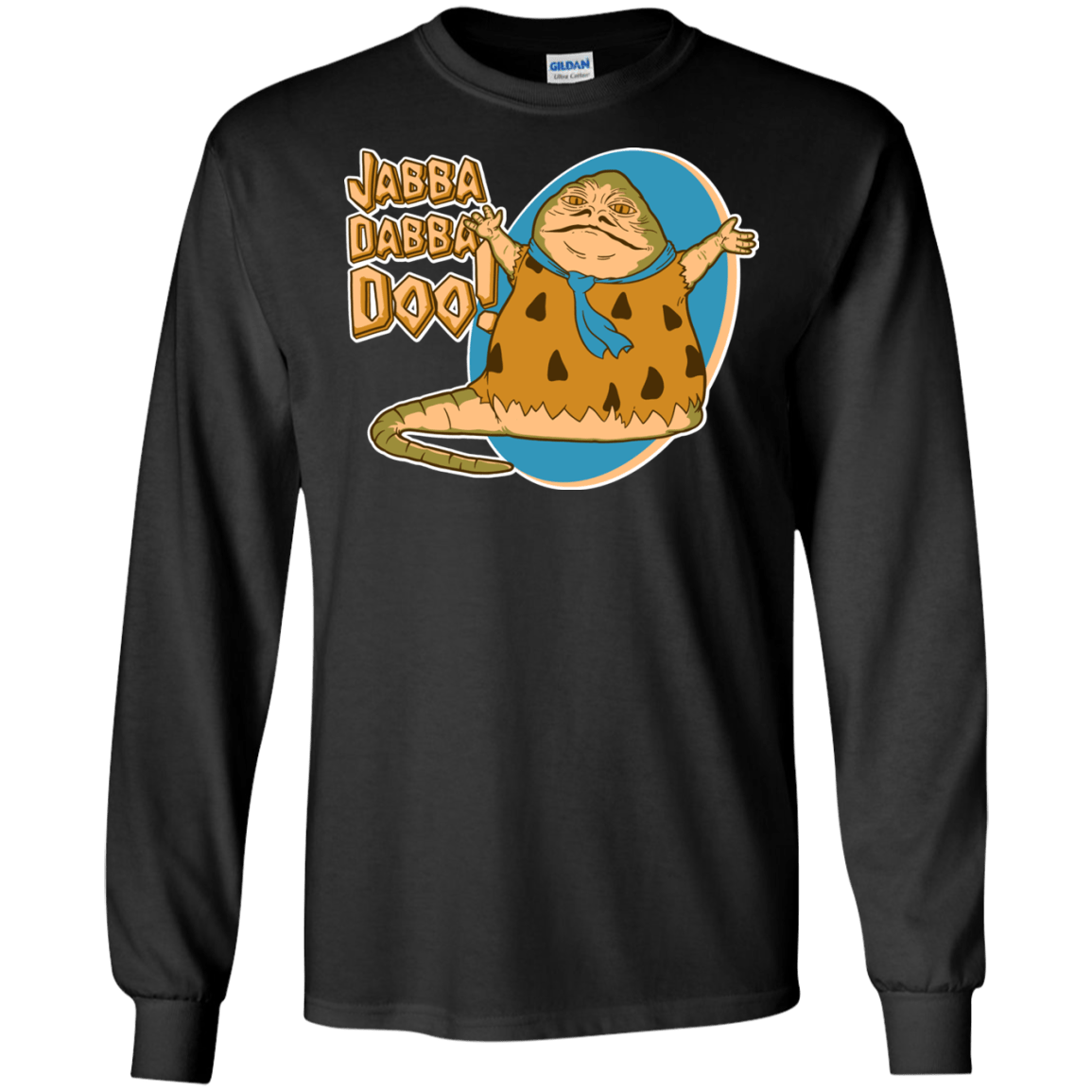 T-Shirts Black / S Jabba Dabba Doo Men's Long Sleeve T-Shirt