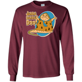 T-Shirts Maroon / S Jabba Dabba Doo Men's Long Sleeve T-Shirt