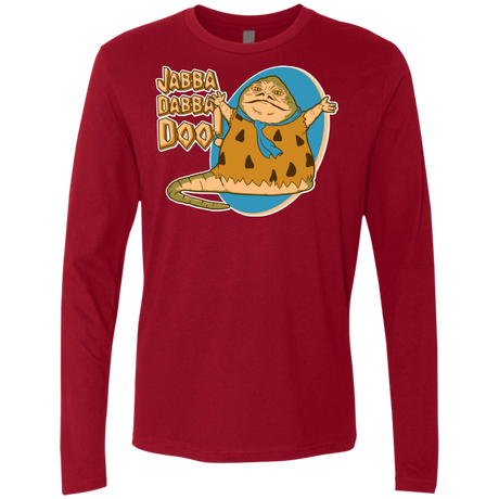 T-Shirts Cardinal / S Jabba Dabba Doo Men's Premium Long Sleeve