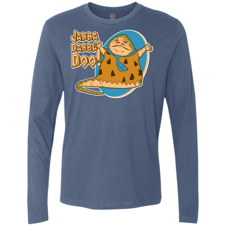 T-Shirts Indigo / S Jabba Dabba Doo Men's Premium Long Sleeve