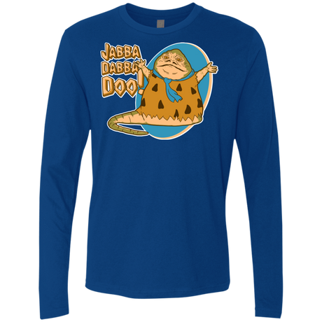 T-Shirts Royal / S Jabba Dabba Doo Men's Premium Long Sleeve