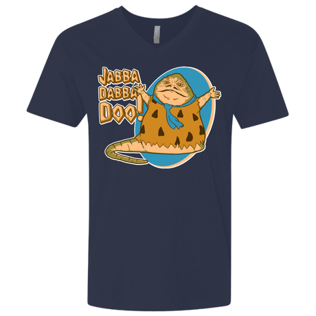 T-Shirts Midnight Navy / X-Small Jabba Dabba Doo Men's Premium V-Neck