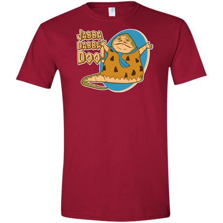 T-Shirts Cardinal Red / S Jabba Dabba Doo Men's Semi-Fitted Softstyle